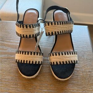 Black and Tan Women's Sandals NWT size 7